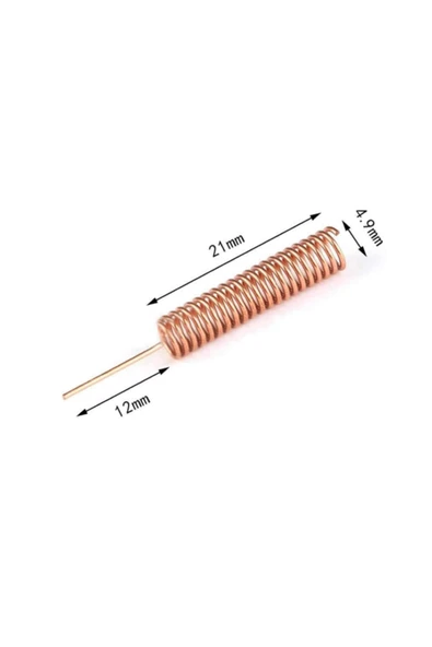 ROBİZ 433mhz Helical Anten Rf Kablosuz Haberleşme Kumanda