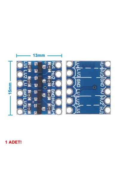 ROBİZ 4 Kanal 2 Yönlü Lojik Seviye Dönüştürücü 5v 3.3v Sinyal Uygunlaştırıcı - Resim 7