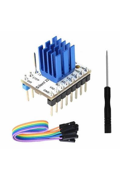 ROBİZ Mks Trinamic Tmc2209 V2.0 Step Motor Sürücü Soğutuculu Makerbase 1/256 Step 1.7a Cnc 3d Yazıcı ürün görseli