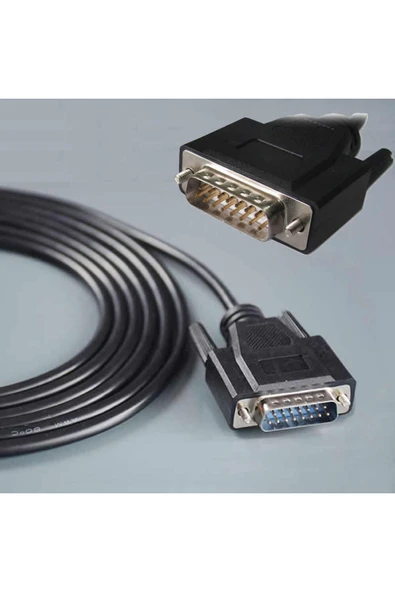 ROBİZ Pc-tty Siemens S5 Serisi Plc Kablo Db9 To Db15 Programlama Kablosu - Resim 3