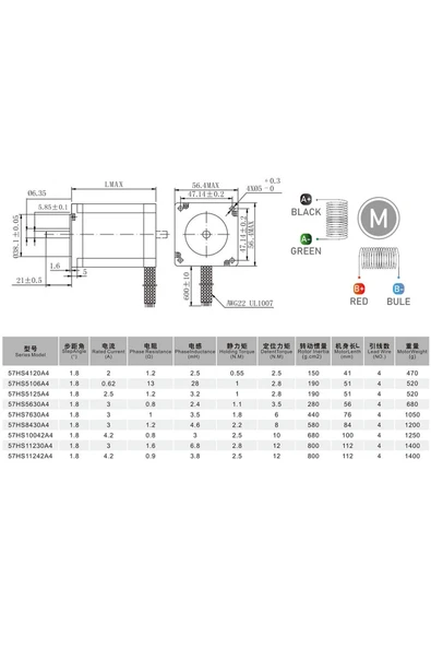 ROBİZ 57hs5630 Nema 23 Step Motor 1.1nm 2.7v 3a 6mm D Mil 2 Faz 1.8 Derece 200 Adıım 3d Yazıcı - Resim 8