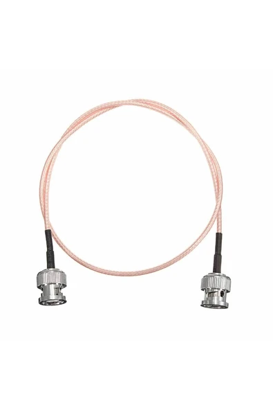 ROBİZ 50cm Rg316 Bnc Erkek Erkek Kablo 50ohm Koaksiyel Uzatma Bağlantı Osiloskop Labaratuar - Resim 2