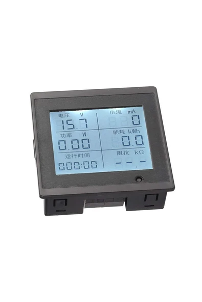 ROBİZ Dc 6-100v 20a Dijital Voltmetre Ampermetre Wattmetre Voltaj Akım Güç Empedans Enerji Tüketim Ölçme - Resim 3