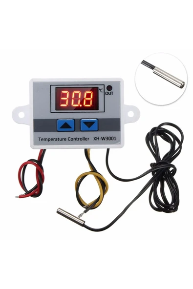 ROBİZ Xh-w3001 Ac 220v Dijital Termostat Kuluçka Pet Akvaryum Isıtıcı Soğutucu Kazan Dondurucu Buzdolabı - Resim 7