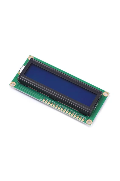 ROBİZ 1602a 2x16 mavi Karakter Lcd Modül Display Ekran 5v Beyaz Arka Işık 16x2 16 X 2 Standart Sol Üst