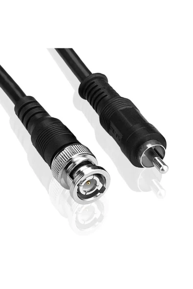 ROBİZ Bnc To Rca Kablo 1 Metre Video Ses Sinyal Taşıyıcı Konnektör - Resim 2