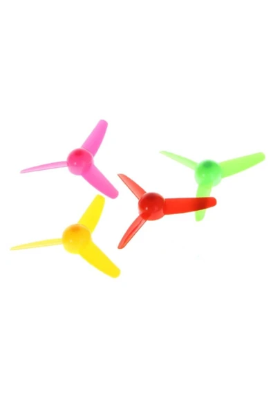 ROBİZ 80mm Pervane 3 Kanat Oyuncak Rüzgar Gülü Kürek Botu Motor Rc Dıy - Resim 2