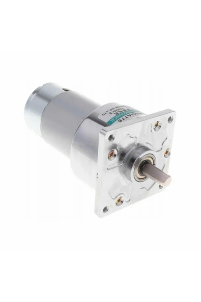 ROBİZ Xd-60ga775 Dc Motor 12v 5rpm 35w 87kg.cm Yüksek Tork Kuvvet Metal Dişli Redüktörlü Robot Cnc Makine - Resim 6