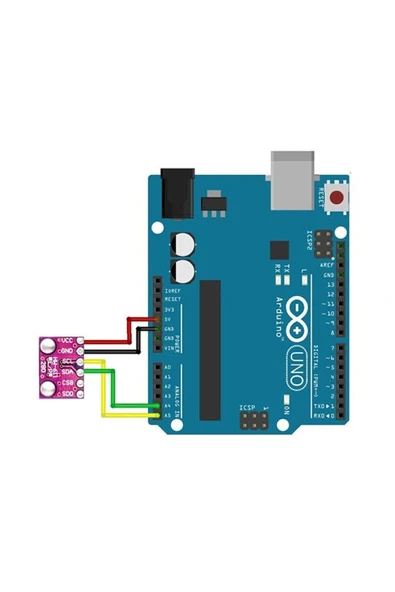 ROBİZ Bmp280 Dijital Hava Basıncı Sensörü -500/9000 Metre 300/1100hpa Barometre Mobil Telefon Saat - Resim 8