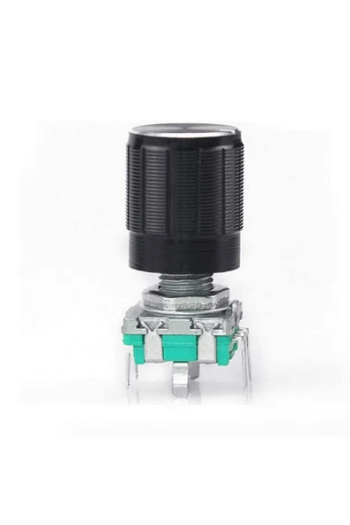 ROBİZ Ec11 Rotary Encoder Butonlu 20 Adım Pot Başlıklı Pwm 360 Derece Döner Butonlu Dijital - Resim 3