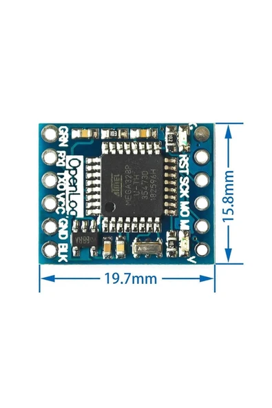 ROBİZ Openlog Veri Data Log Kayıt Kartı 64gb Micro Sd Hafıza Kartı Uart Spi Dc 5v Arduino Bootloader - Resim 3