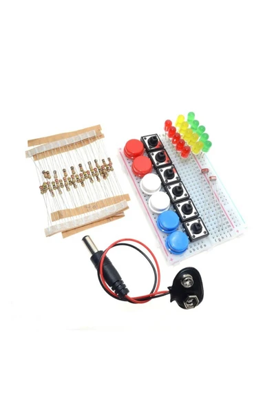 ROBİZ Elektronik Başlangıç Seti Arduino Starter Kit Breadboard Led - Resim 6