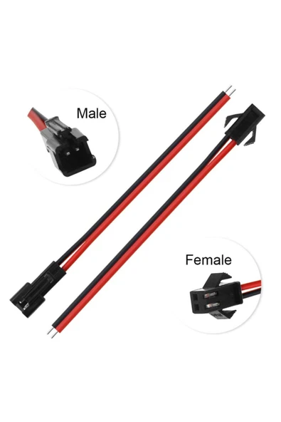 ROBİZ Jst Sm Kablo Çifti 15cm Erkek - Dişi Takım 2 Li Kablo Soketi - Resim 7