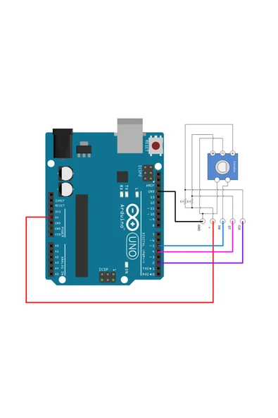 ROBİZ Ec11 Rotary Encoder Butonlu 20 Adım Pot Başlıklı Pwm 360 Derece Döner Butonlu Dijital - Resim 8