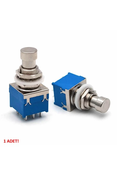 ROBİZ 3pdt On/on/off 3lü Anahtar Ac 250v 3a 9 Pin Switch Anlık Basmalı Buton - 4