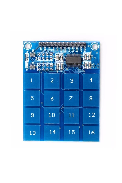 ROBİZ Ttp229 16 Buton Dokunmatik Sensör Modülü Kapasitif Dijital Tuş Algılayıcı Anahtar Keypad - 2
