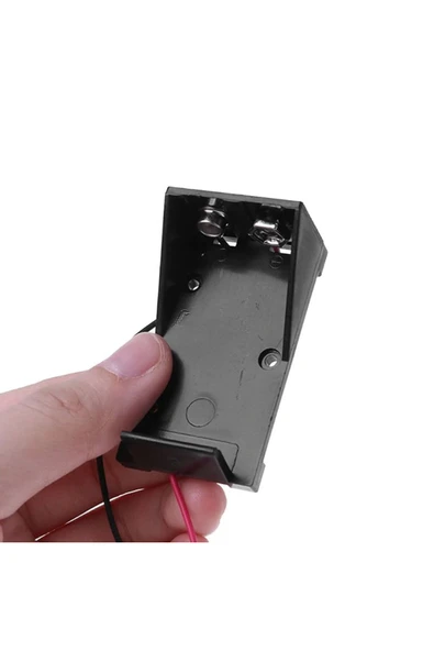 ROBİZ 9v Pil Yuvası Kablolu Kolay Taşınabilir Batarya Pil Kutusu - Resim 2