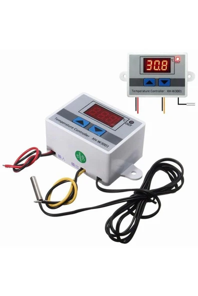 ROBİZ Xh-w3001 Ac 220v Dijital Termostat Kuluçka Pet Akvaryum Isıtıcı Soğutucu Kazan Dondurucu Buzdolabı - Resim 6