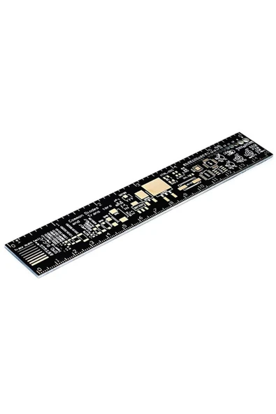ROBİZ 15cm Pcb Cetvel Referans Cetveli Ruler Smd Komponent Elektronik - Resim 2