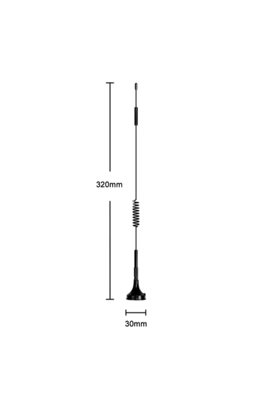 ROBİZ 12dbi Dış Mekan Anten Sma Erkek 1.5 Metre Kablo 700mhz - 2.7ghz Mıknatıslı Gsm Wifi - 3