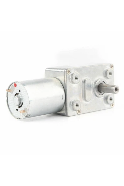 OEM Jgy370 Dc 12v 10 Rpm Redüktörlü Dc Motor 2 Yönde Dönme L Tip 15kg.cm Yüksek Tork Metal Dişli - Resim 3