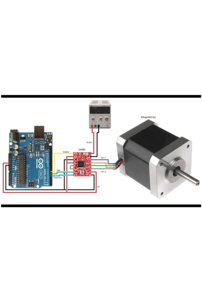 OEM A4988 Bipolar Step Motor Sürücü Modül Dc 35v 2a Mikrostep 32 Adım 3d Yazıcı Robot Cnc Reprap Mks - Resim 8