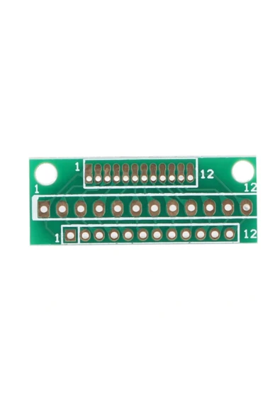 ROBİZ 12 Pin 1.27mm 2mm 2.54mm Çevirici Adaptör Pcb Kart Kablosuz Modül Jtag Lcd - Resim 2