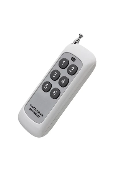 Alkatronik 433Mhz Kablosuz Uzaktan Kumanda 6 Buton Teleskopik Anten Garaj Otomatik Kapı Kepenk Bariyer Alarm - Resim 6