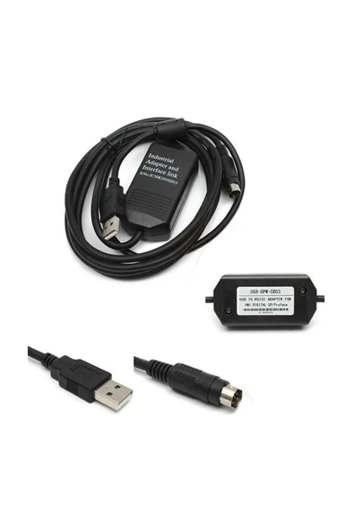 ROBİZ Usb-gpw-cb03 Plc Uyumlu Programlama Kablosu Proface Gp Hmı Dokunmatik Ekran Panel - Resim 2