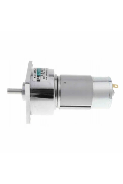 ROBİZ Xd-60ga775 Dc Motor 12v 5rpm 35w 87kg.cm Yüksek Tork Kuvvet Metal Dişli Redüktörlü Robot Cnc Makine - Resim 4