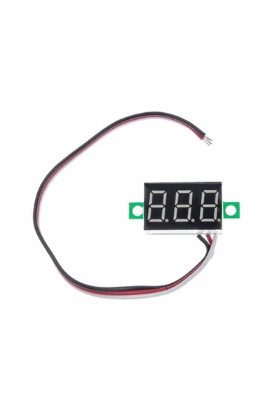 ROBİZ 0.36 Inch Dc 4,2v-30v Dijital Voltmetre Kırmızı 3 Telli 0.36” Dc 0-30v Voltaj Besleme Güç Kaynağı - Resim 7