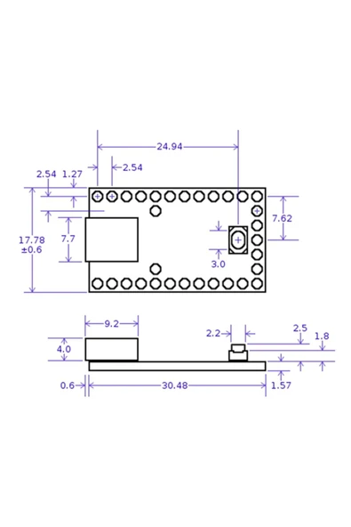 ROBİZ Teensy 2.0 Atmega32u4 Kit Microchip Atmel Geliştirme Kartı Arduin - 8