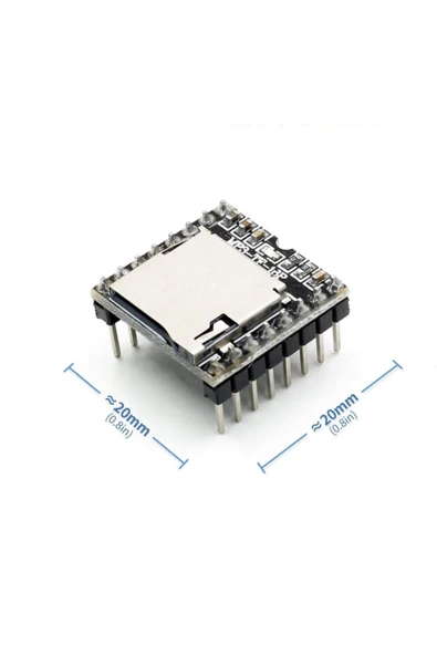 ROBİZ Mp3-tf-16p Mini Mp3 Player Modülü Wav Ses Çalma Oynatıcı Micro Sd