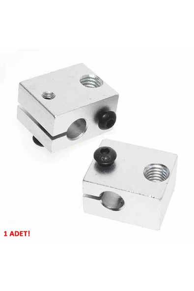 ROBİZ V6 3d Yazıcı Alüminyum Extruder Isıtıcı Blok 1.75 / 3.0mm Filament Uyumlu - Resim 5