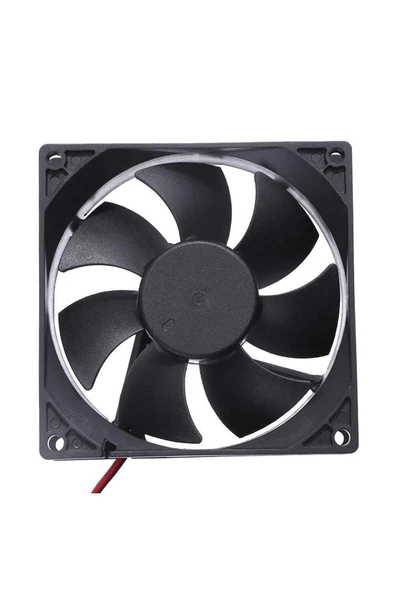 ROBİZ Dc 12v Fan 90x90mm 9025 3200rpm 9x9cm Sessiz 2 Pin Fırçasız Soğutma Kuluçka - Resim 6