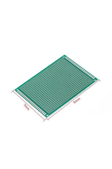 ROBİZ 7x9cm 26x31 Proto Pcb Pertenaks Prototip Deney Fr4 Delikli Plaket - 8