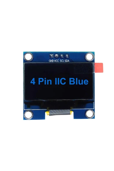 ROBİZ 1.3 Inch Iıc Mavi Oled Lcd Modül I2c Seri 1.3” Ssh1106 Dc 3.3v 5v 128x64 Pixel Grafik - Resim 4