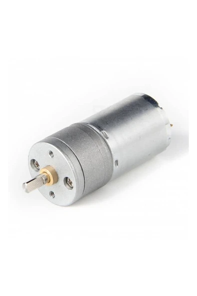ROBİZ 24v 1000rpm Jga25-370 Redüktörlü Dc Motor Metal Dişli Yüksek Tork Kuvvet 25mm - Resim 3