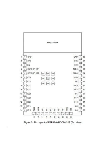 Espressif Esp32-wroom-32e Wifi Ve Bluetooth Modül Pcb Anten 4mb Flash 32bit - Resim 7