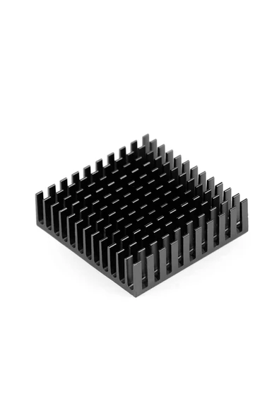 ROBİZ Aluminyum Soğutucu 4x4cm Altın Renk 40x40mm 143 Kanat Pasif Radyatör Peltier - 4