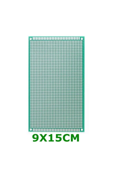 ROBİZ 9x15cm Proto Pcb Pertenaks Prototip Deney Kartı Delikli Plaket