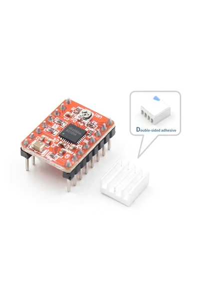 OEM A4988 Bipolar Step Motor Sürücü Modül Dc 35v 2a Mikrostep 32 Adım 3d Yazıcı Robot Cnc Reprap Mks