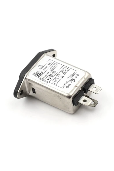 ROBİZ Cw1d-10a-t Ac 250v 10a C14 Erkek Soket Emı Filtreli Hat Şebeke Emc Rfı Gürültü Bastırıcı Azaltıcı - Resim 5