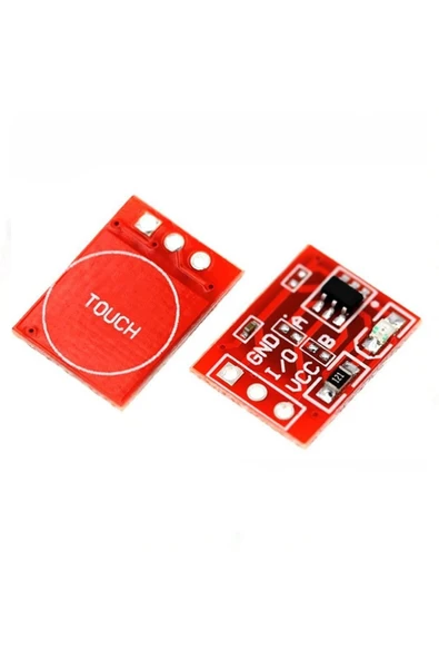 ROBİZ Ttp223b Kırmızı Dokunmatik Sensör Modülü Touch Kapasitif 1 Kanal Buton Dokunma Algılayıcı Sensör - Resim 5