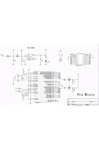 ROBİZ Arduino Pro Micro Atmega32u4 Micro Usb 5v 16 Mhz Atmel Arduino Geliştirme Kartı Elektronik Devre - Resim 8