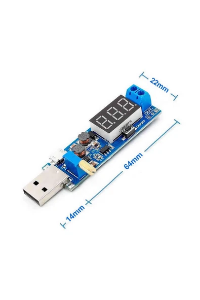 ROBİZ Usb Ayarlı Güç Kaynağı Modülü Hw-132 Voltaj Yükseltici Düşürücü Dc 0.6v / 25v