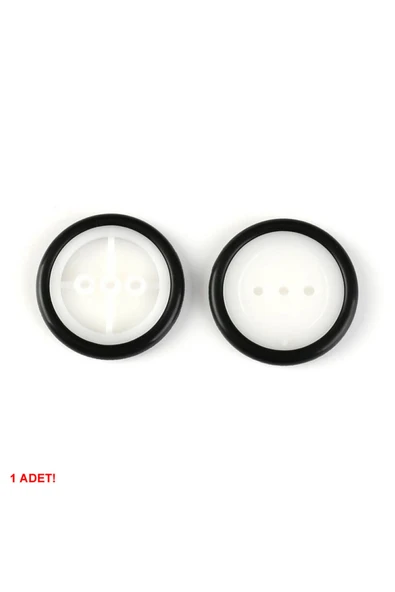 ROBİZ 29mm Mini Rubber Tekerlek 2mm Mil Uyumlu Robot Oyuncak Wheel - 3