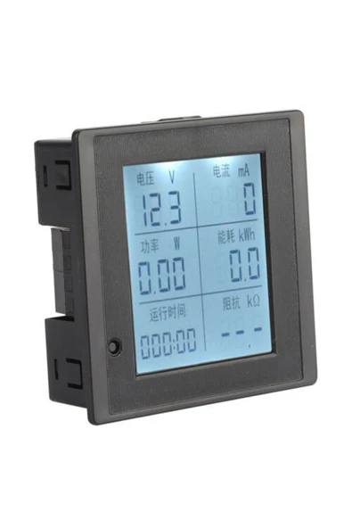 ROBİZ Dc 6-100v 20a Dijital Voltmetre Ampermetre Wattmetre Voltaj Akım Güç Empedans Enerji Tüketim Ölçme - Resim 5