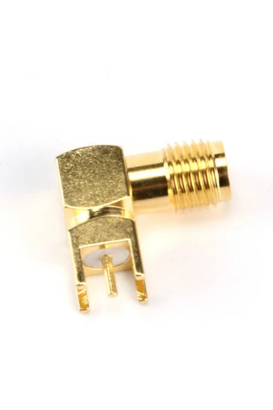 ROBİZ Sma Pcb Tip Soket 90 Derece Sma-kwe Gsm Gps Gprs Rf Anten Soketi ürün görseli