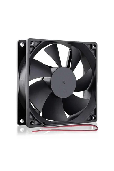 ROBİZ Dc 12v Fan 90x90mm 9025 3200rpm 9x9cm Sessiz 2 Pin Fırçasız Soğutma Kuluçka - Resim 4